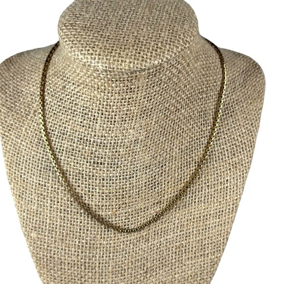 Vintage Gold-Tone Box Chain Necklace Monet with Adjustable Length Lobster Clasp - Picture 1 of 16